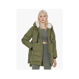 Stylish Olive Women's Puffer Coat